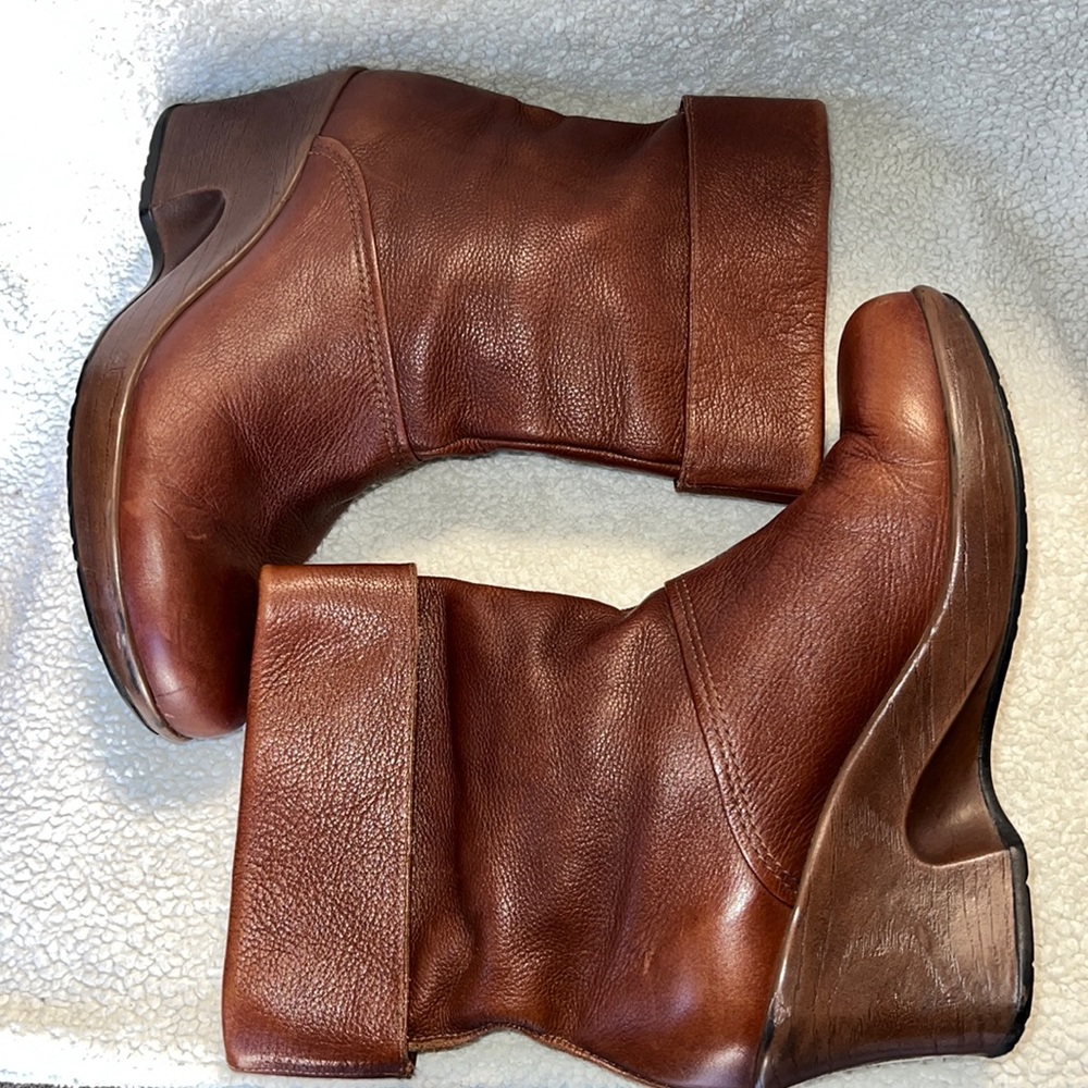 DANSKO Leather Wedge Ankleboots.size 41